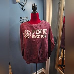 Pink brand mauve colored sweatshirt sz small